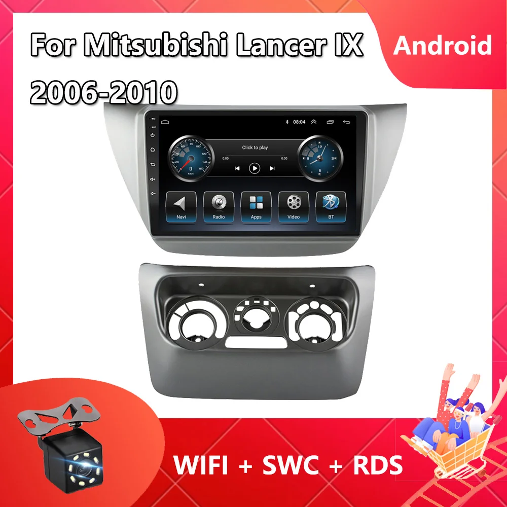 

2 Din Android 11 Car Radio Multimedia Video Player For Mitsubishi Lancer IX 2006 - 2010 Navigation GPS Auto Carplay Bluetooth FM