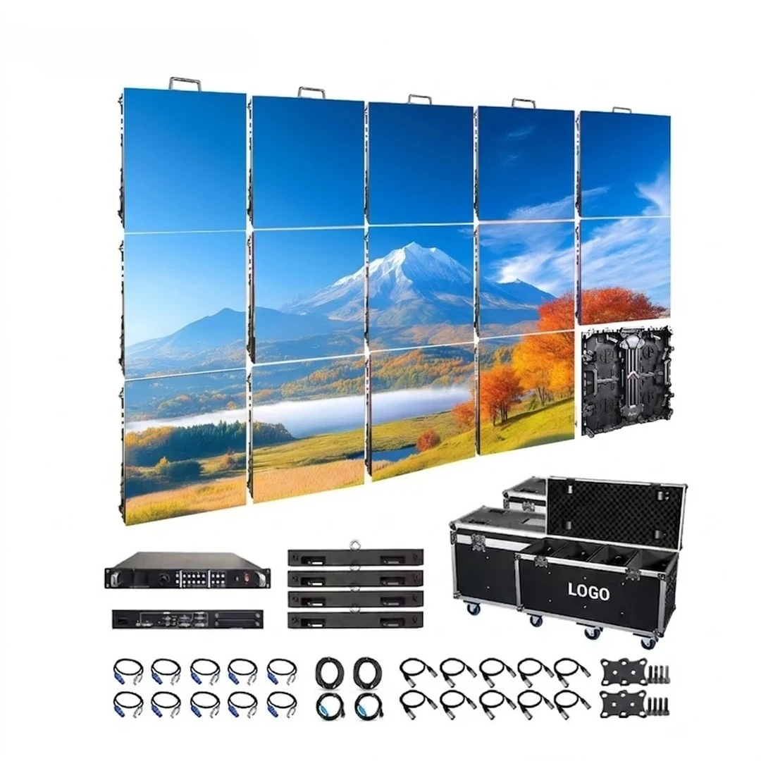 500x500mm Indoor Outdoor Stage Backdrop LED Video Wall P2.6 P2.9 P3.91 Seamless Splicing Rental LED Display Screen