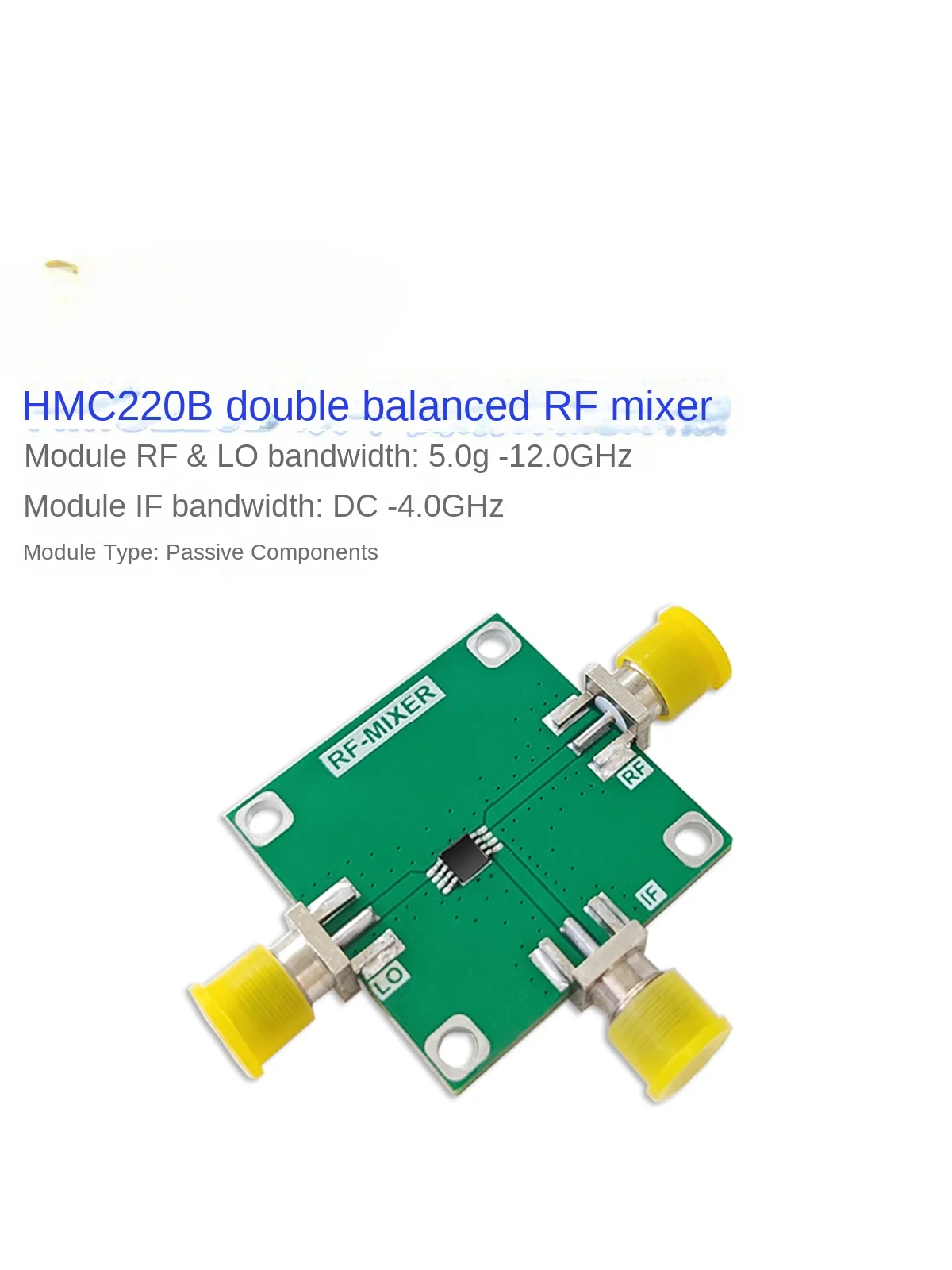 HMC220 Passive Double Balanced Mixer 5G-12GHz Bandwidth RF Mixer Frequency Conversion Module