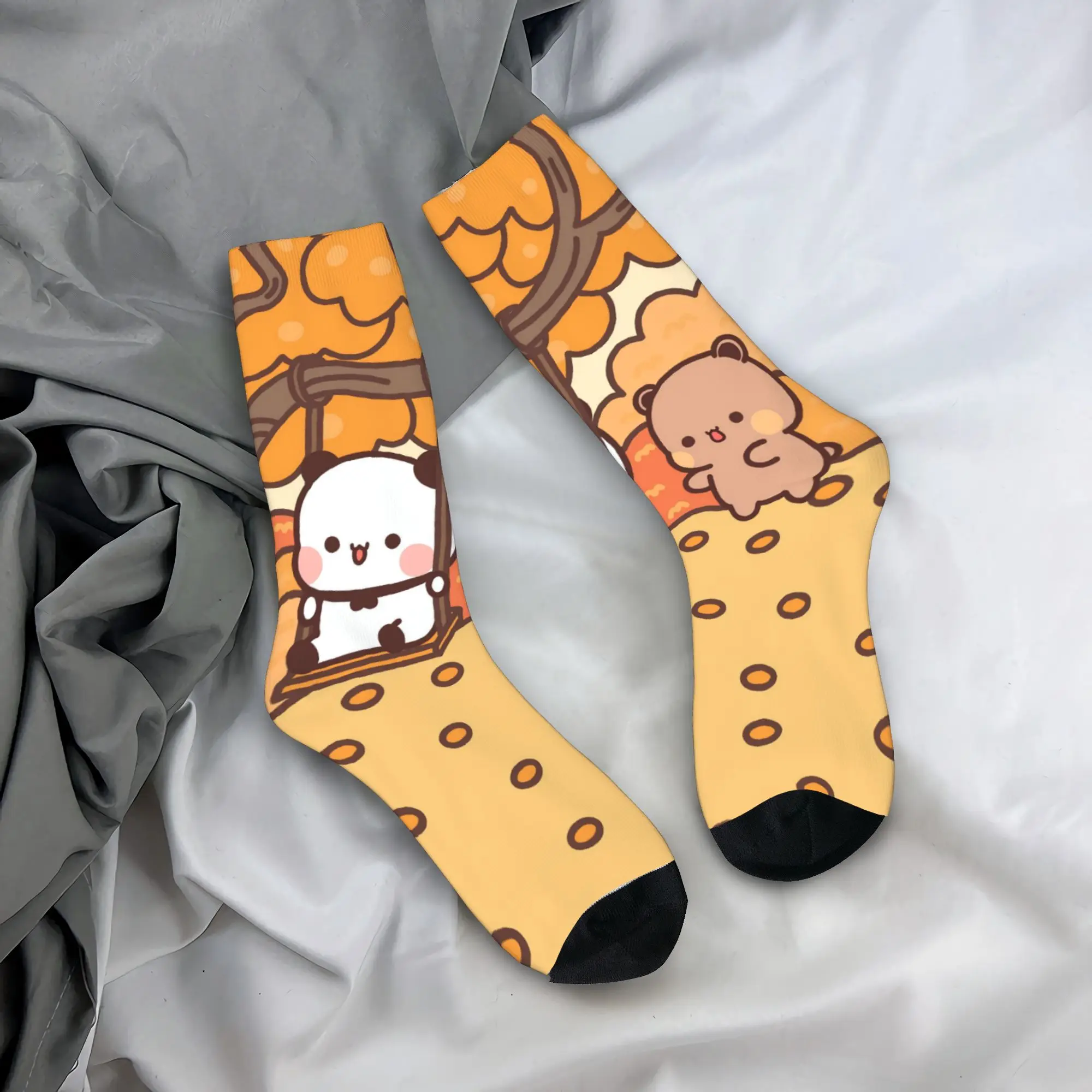 

BuBu and Dudu Socks Gothic Stockings Winter Non-Slip Men Socks Breathable Pattern Cycling Socks