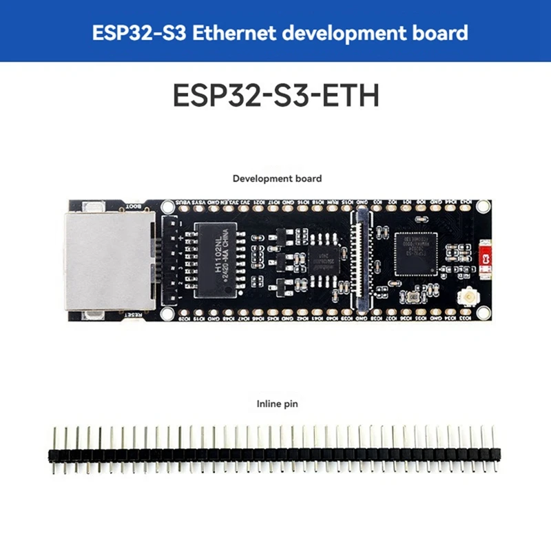 ESP32-S3 Ethernet Development Board Supports Wi-Fi Bluetooth POE Dual-Core Plate Load Type-C Interface