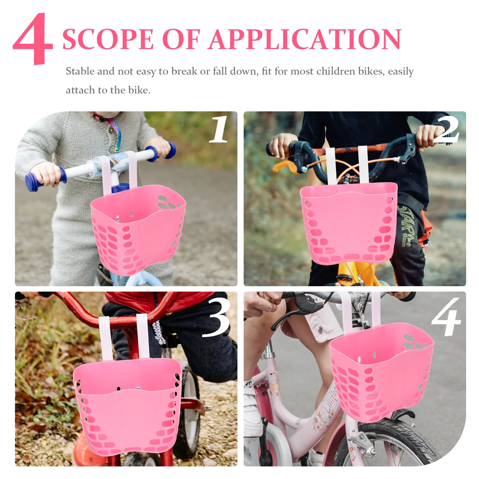 

Bike Basket Front Large Capacity Strong Load-Bearing Cycling Basket Compatible with Most Bicycles and