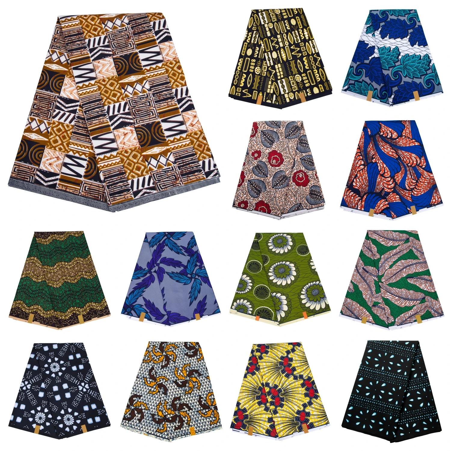 African Ankara Print Fabric Cloth By The Yard Wax Fabric for Party Dress Making and Sewing Patchwork Nigeria Tissu High Quality