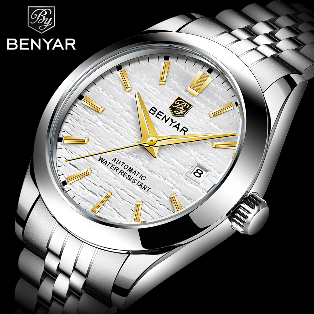 

BENYAR DESIGN 2026 New BY-5209 Meteorite Dial Fashion Men Quartz Wristwatches 100M Sapphire Glass Chronograph relogio masculino