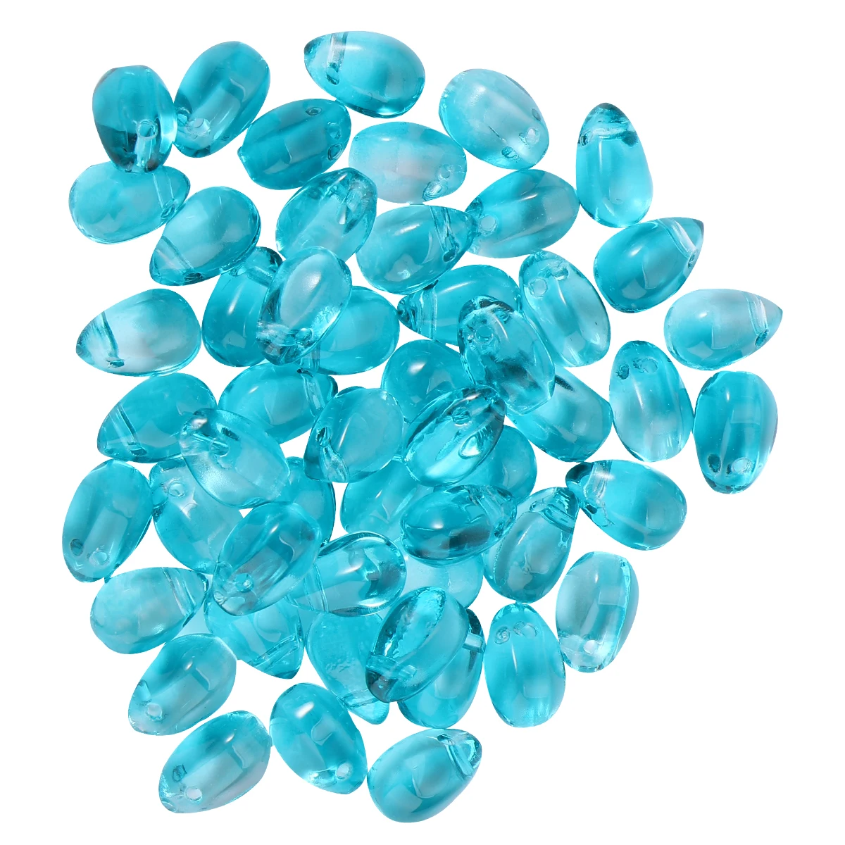 

50pcs Drop Beads Pendant Crystal Necklace Charm Glass Jewelry Making Tassel Pendant DIY Material Handmade Accessories