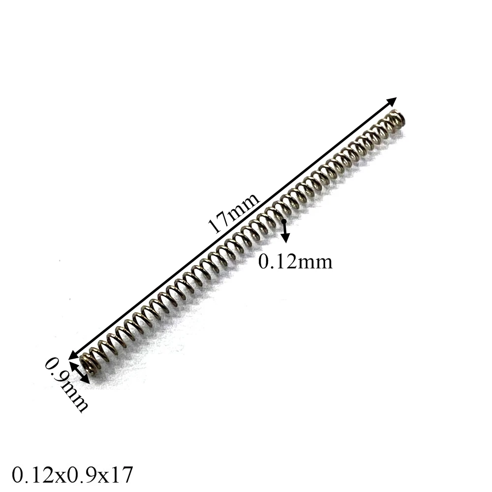 

10pcs Watch Spring Precision Small Spring Strap Button Springs Wire Diameter 0.12-0.15MM