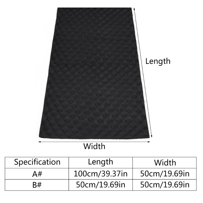 1 롤 20mm 자동차 후드 엔진 방화벽 열 매트 데드너 소음 방지 절연 Deadening 방음 폼 100x50cm 50x50cm