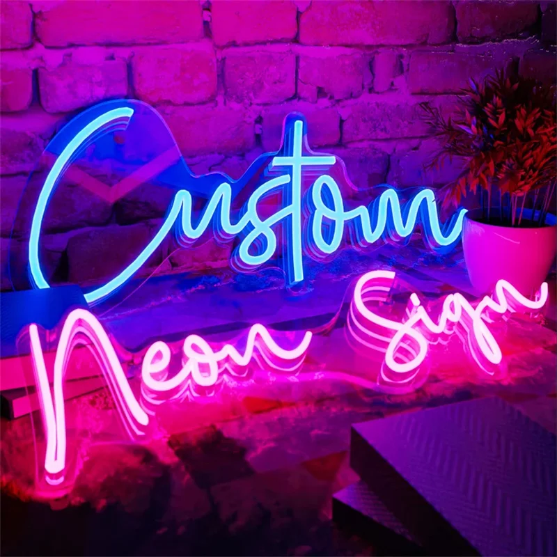 LED Neon Sign Custom Neon Sign Light Neon Name Custom Logo Wedding Neon Personalized Neon Sign Light For Home Decor