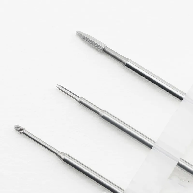 Tungsten Carbide Nail Drill Bits Cuticle Clean 3/32 Shank Milling Cutter for Manicure Pedicure Nail Efile Accessories