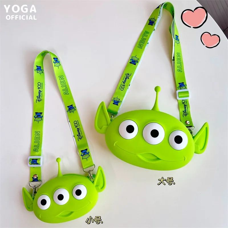 Disney Bag Mike Wazowski Cute Silica Gel and Compact Crossbody Lightweight and Cartoon Girl Pericardial Children Change Storage