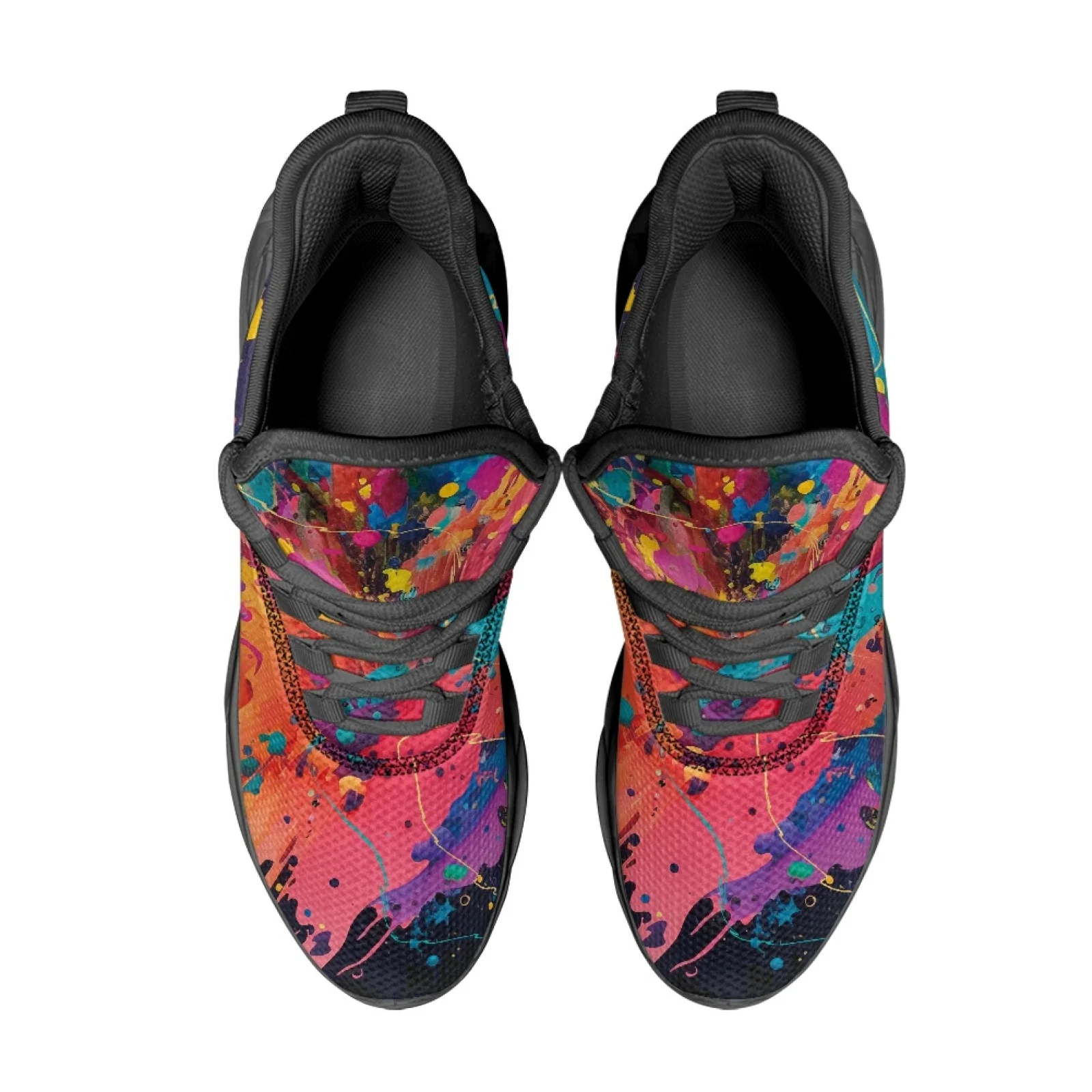 PENSTROLL PENSTROLL Splash Paint Fashion Sneakers Men's Running Shoes for Fitness Enthusiasts Fashion 2026 Workout All Season