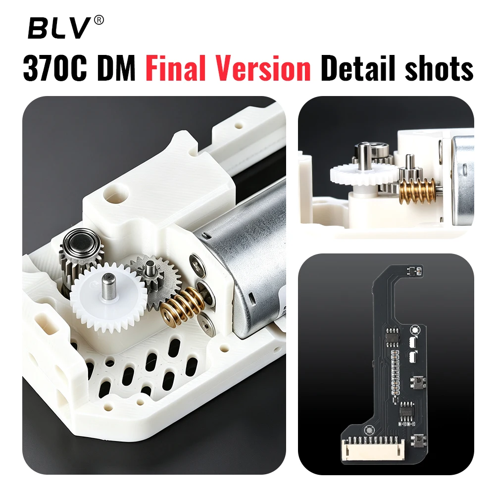 BLV® BMCU 370C New / 370C DM New Upgrade Metal Gears, High‑Torque