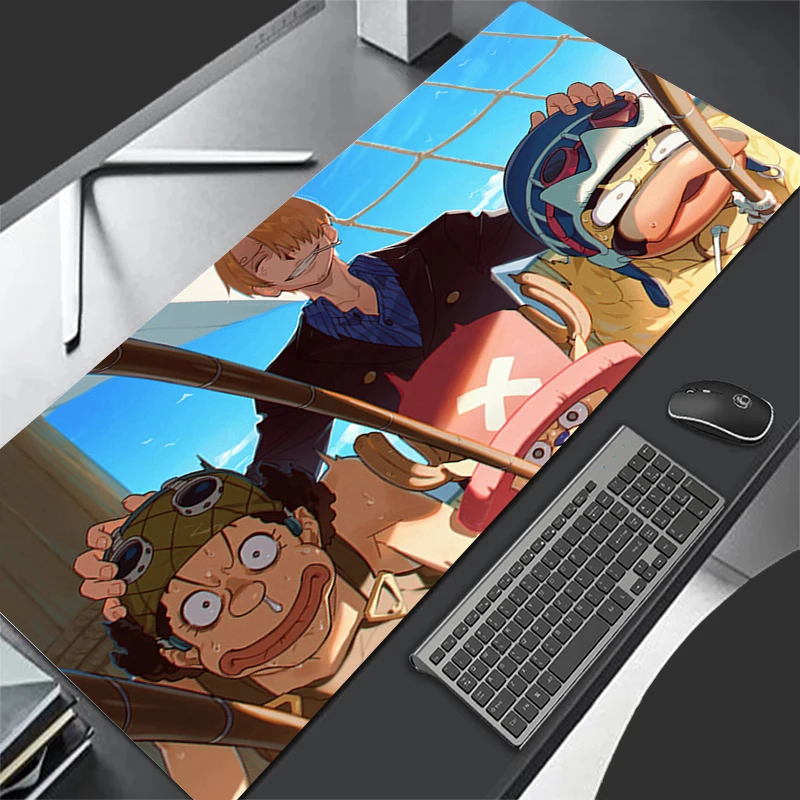 

Usopp Large Mouse Pad One Piece Pattern Locking Edge MousePad Computer Gaming Keyboardpad Rubber Mat Desk GamingCup Mat