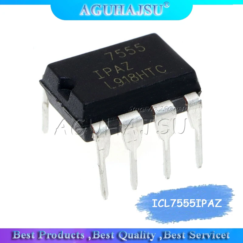 10pcs/lot IC integrated circuit chip ICL7555IPAZ ICM7555 7555 DIP8 general-purpose timer new original