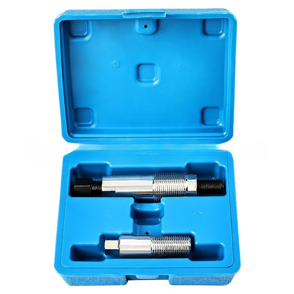 Pulley Removal Wrench Blue Crankshaft Pulley Tool Sturdy Alloy Material High Strength Build Smooth Screw Design