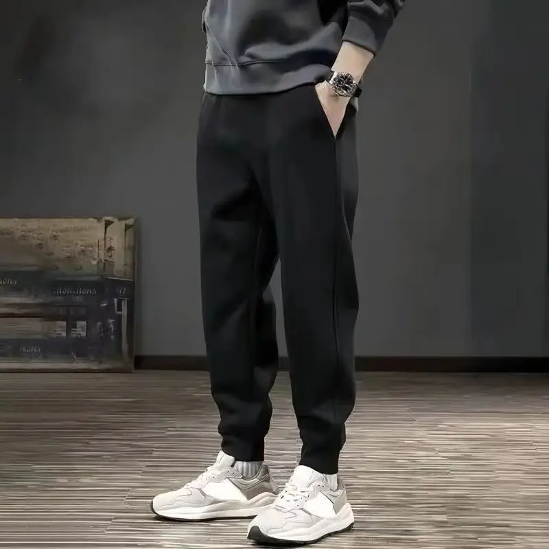 

Mens Casual Pants Autumn Winter Sweatpants Men Running Jogger Sports Gym Trousers Fashion Solid Color Workout Long Pants