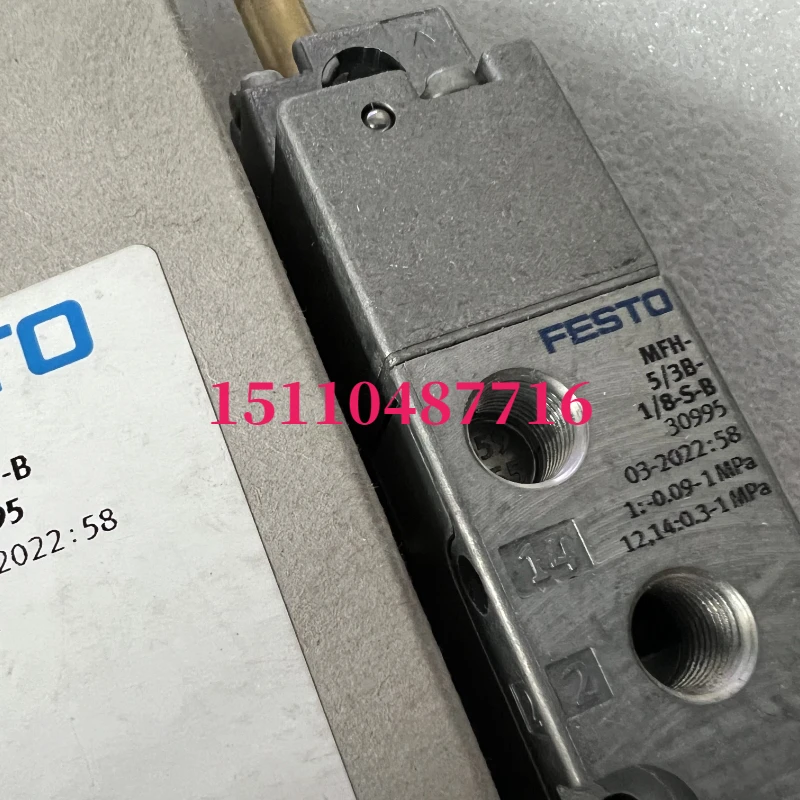 Festo FESTO Solenoid Valve 30995 MFH-5/3B-1/8-S-B In Stock