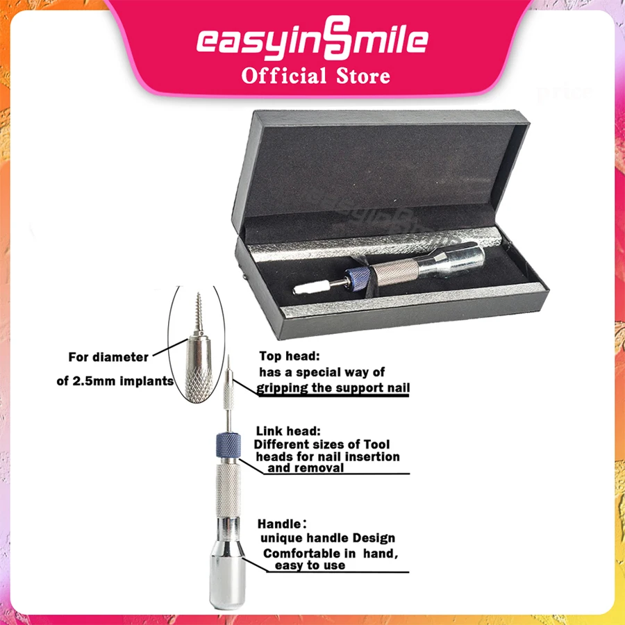 

EASYINSMILE 1Set Dental Mini Implants Screw Driver Orthodontic Micro Screwdriver Tool Self Drilling For Dentist