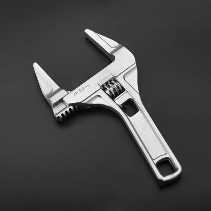 Adjustable Spanner Short Shank Large Openings Wrench Head Depth Wrench