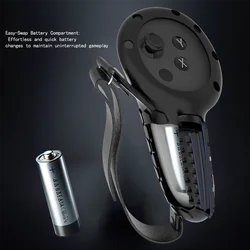 Touch Controller Grip Drop Strap for Quest 3S with Battery Cover Opening Adjustment Strap for Meta Quest 3 Accessories