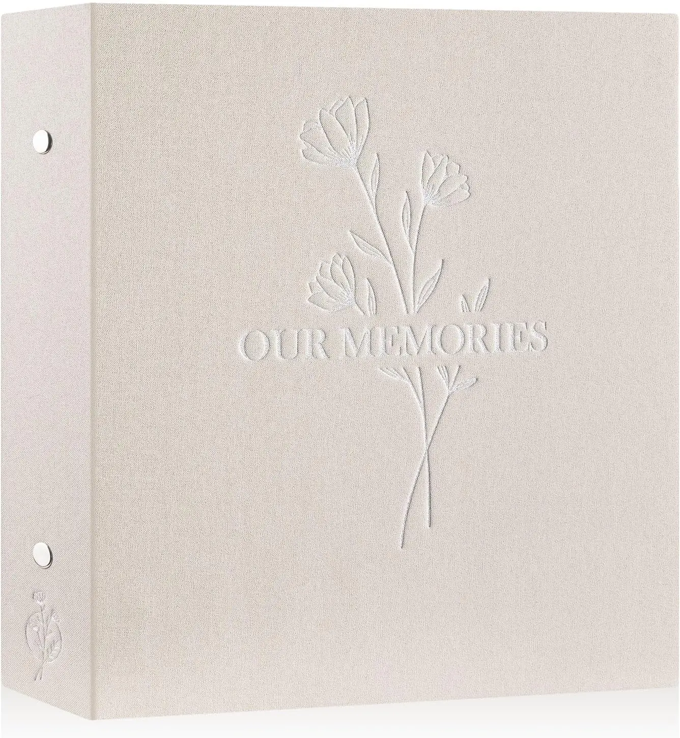 

Photo Album 4x6 600 Pockets, Large Capacity Linen OUR MEMORIES Hardcover Large Photo Book Photobook that Holds 600 Verti