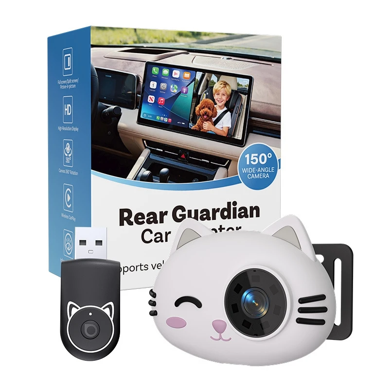 Baby Car Camera & Wireless CarPlay Adapter 150 Wide Angle Wireless Rearview Carplay Adapter Cameras Safety for Kids & Infants