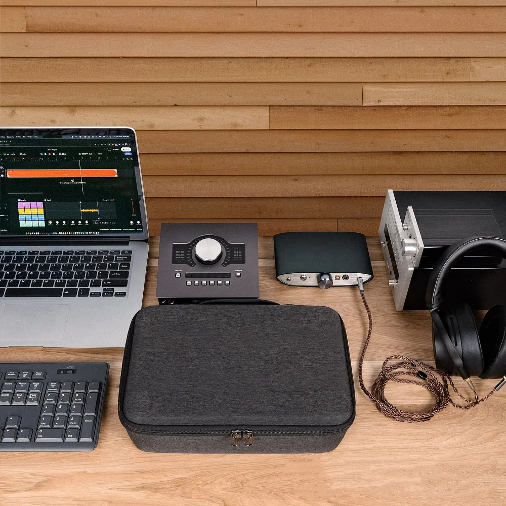 Twardy organizer EVA na karty dźwiękowe Apollo Twin X/Twin X Duo Gen 2 do miksowania i aranżowania, poręczny futerał do przechowywania — zdjęcie produktu 5