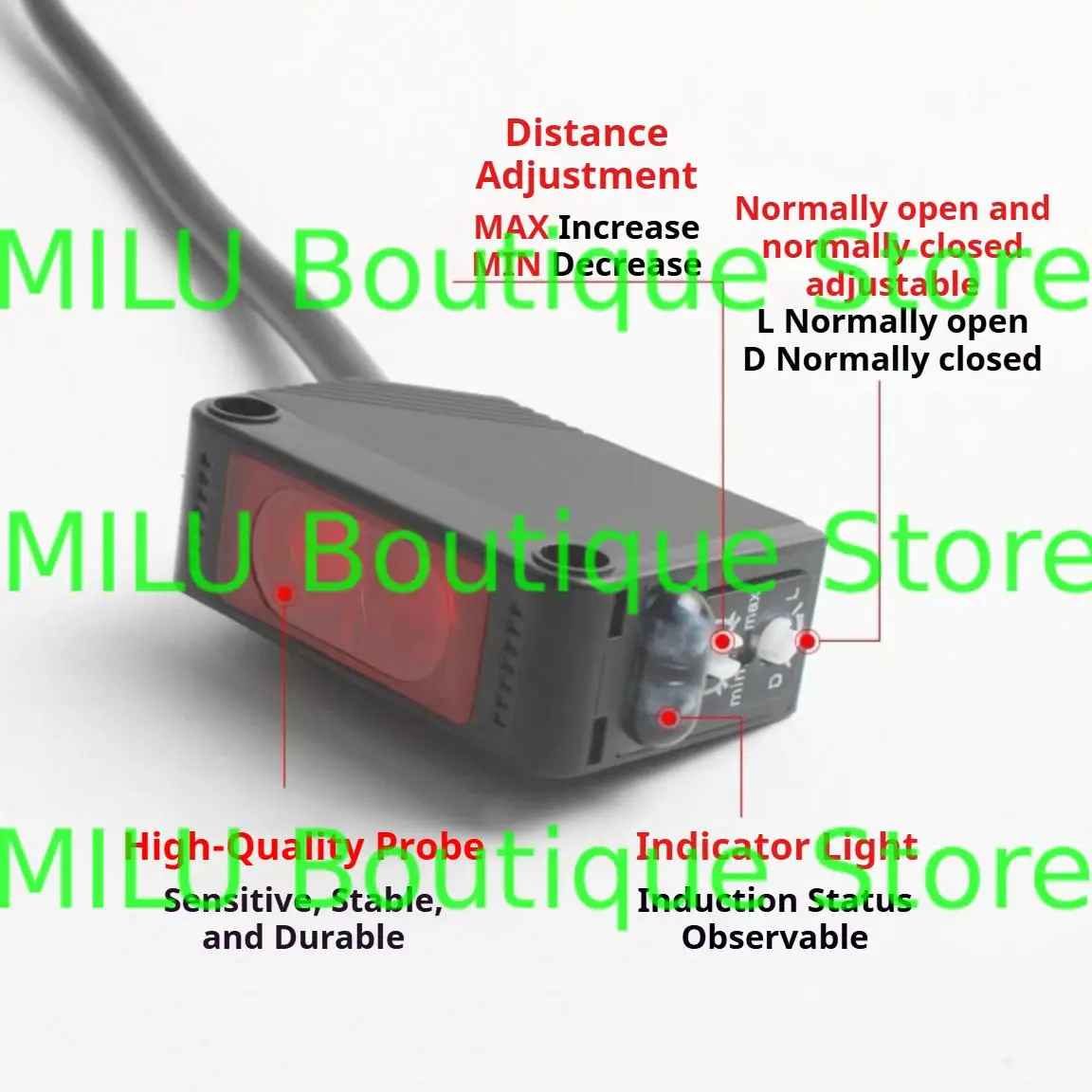 E3Z-D61 Photoelectric Switch Sensor DC12-24V Diffuse Reflection Type Proximity Switchs NPN PNP with Bracket E3Z-D62/D81/D82