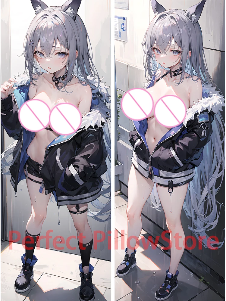 

Dakimakura anime Silver Wolf Honkai Star Rail Double-sided Print Life-size body pillows cover Adult pillowcase