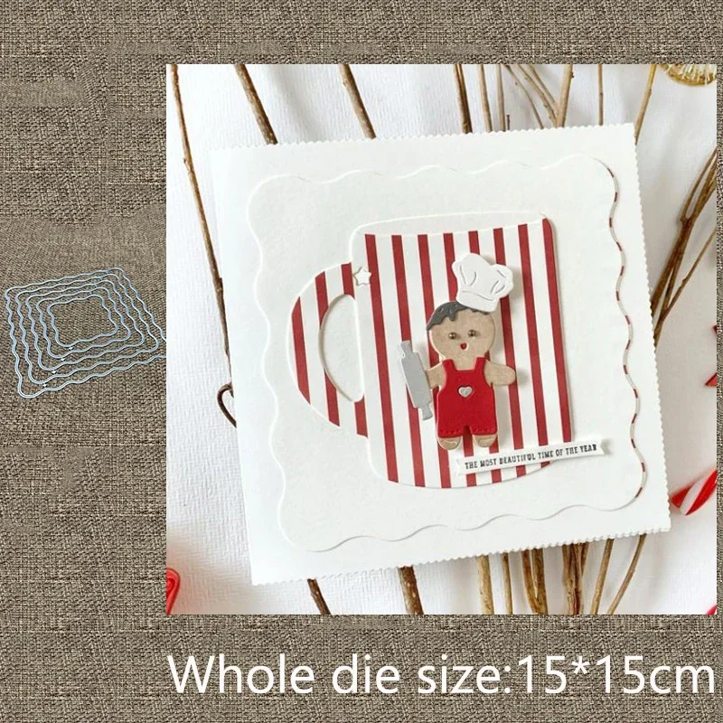 

XLDesign Craft Metal stencil mold Cutting Die square frame decoration scrapbook die cut Album Paper Card Craft Embossing