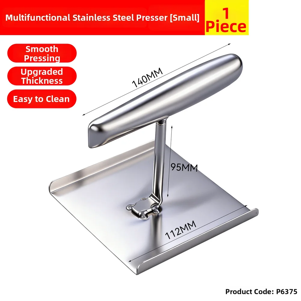 Stainless Steel Press Tool for Making Snowflake-Shaped Nougat Gelatin Cakes and Treats with Thick Base Support