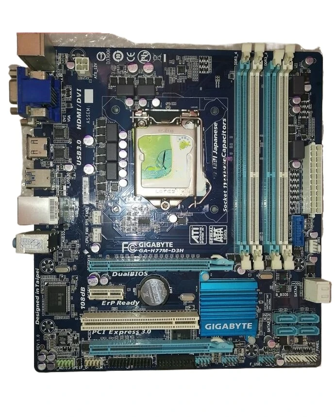 Dla Gigabyte H77M-D3H 1155-pinowy panel wyświetlacza H77 obsługa płyty głównej 3770 1230