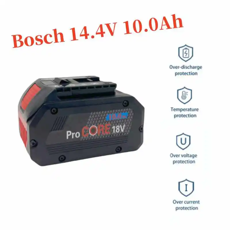 18V 10000mAh high current and high-power replacement of lithium batteries suitable for Bosch professional cordless tools