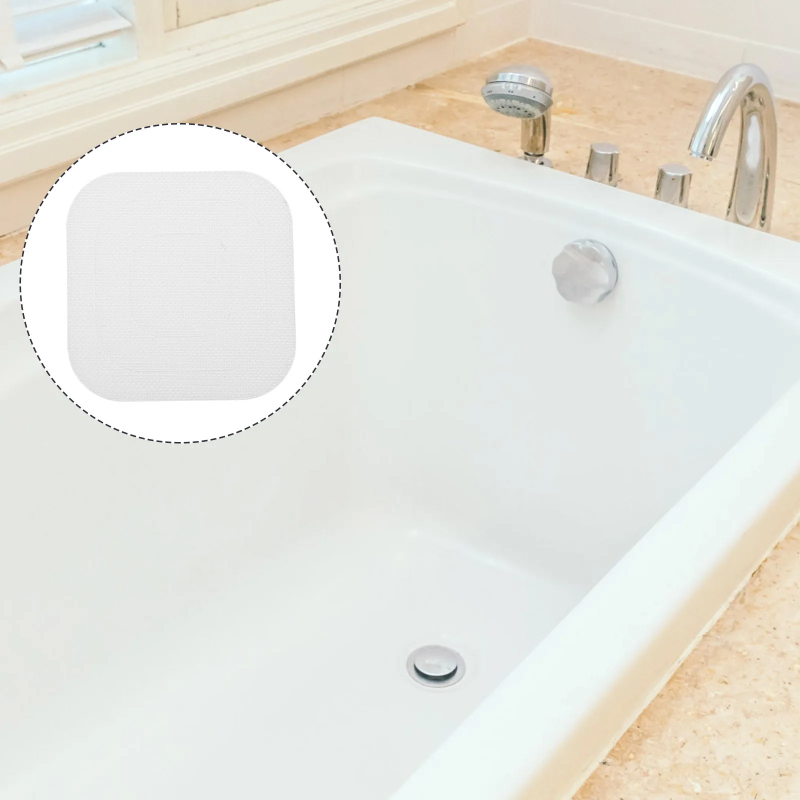 

24Pcs Square Bathtub Non-Slip Sticker Bathroom Anti-Slip Decal Peva Waterproof Safety Stickers Bathroom Anti-Slip Sticker