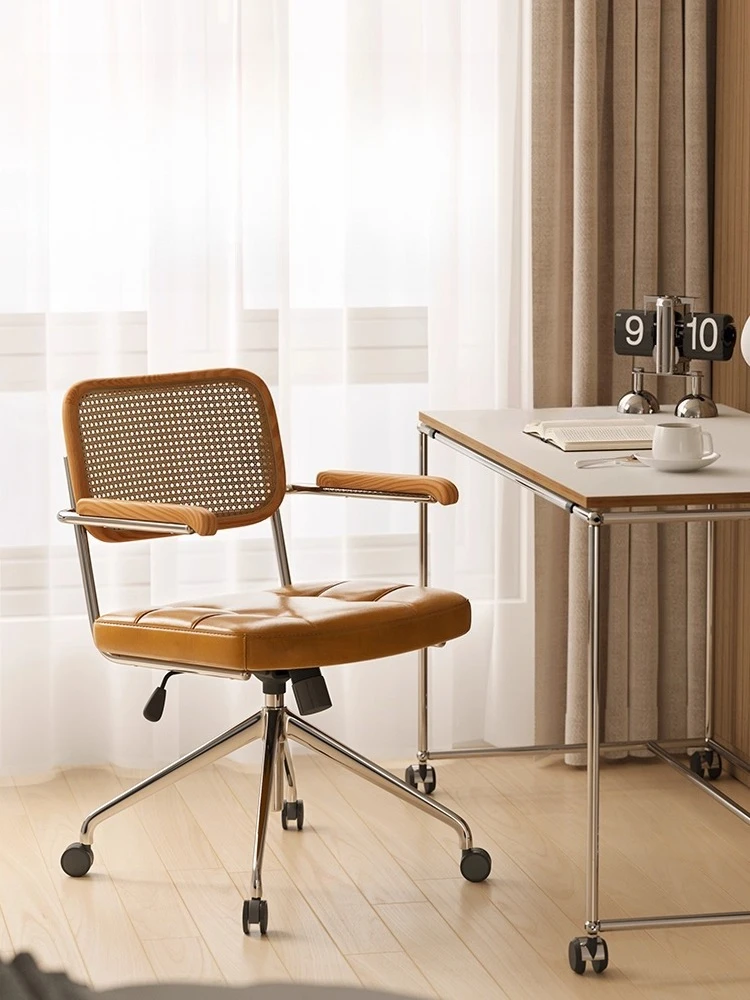 كرسي كمبيوتر مكتبي من العصور الوسطى، كرسي دوار مريح للرفع، مسند ظهر منزلي، كرسي دراسة لغرفة النوم #2