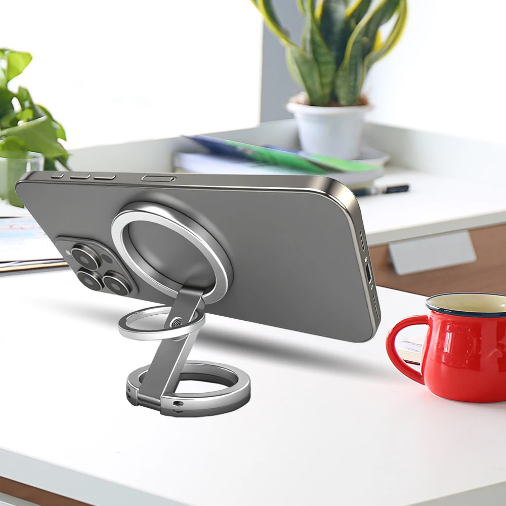 ل مشبك الإصبع المغناطيسي 4 أقسام شفط مغناطيسي مزدوج الجوانب 1 قطعة خفيف للغاية ورقيق للغاية شفط قوي دوار 360 ° #3