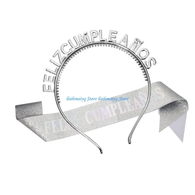 

573B Glitter Sash & Masquerades Women Headbands Suit Adults Girls Headwear for Children and Teens