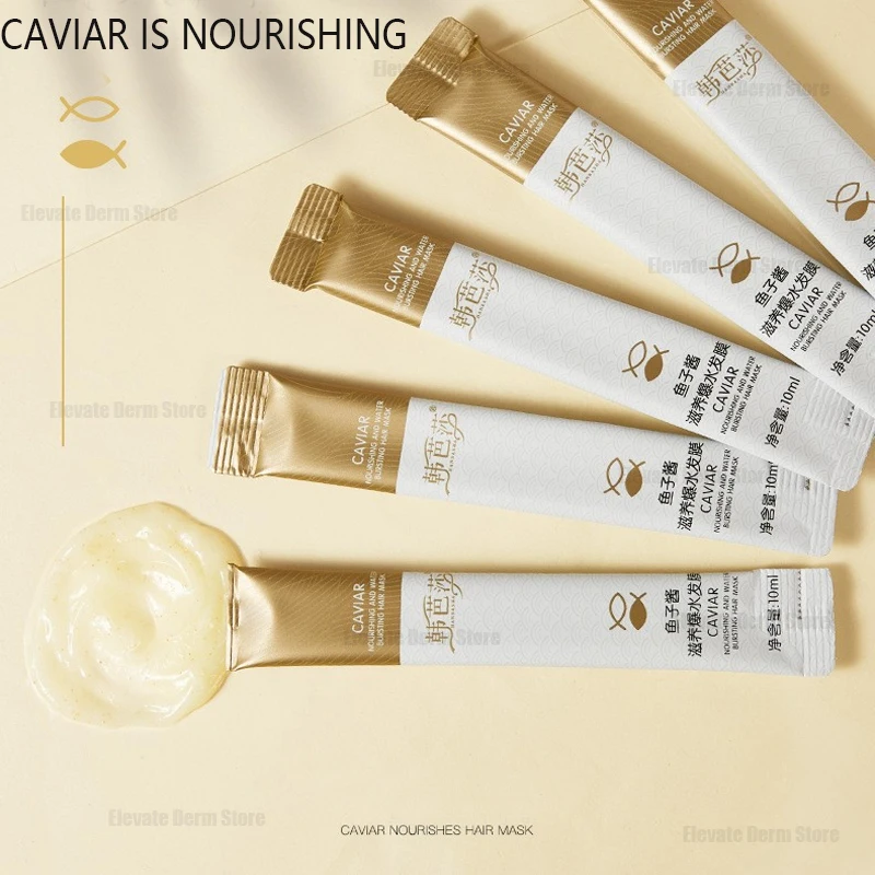 Caviar Keratin Hair Mask Repairing Hot Dyeing Damaged Frizzy Hairs Moisturizing Nourishing Straightening Hair Care Conditioner