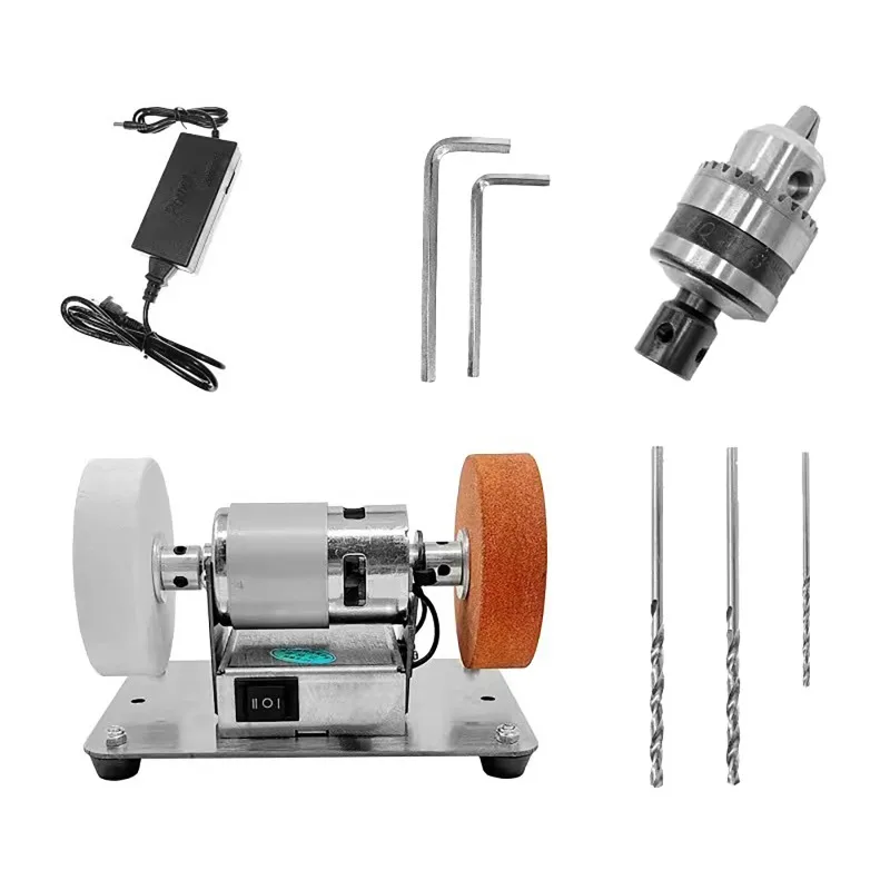 

100W Double Grinding Machine Artifact Table Grinder Motor Micro Coarse and Fine Electric Grinding Polishing Wheel Grinder Sander