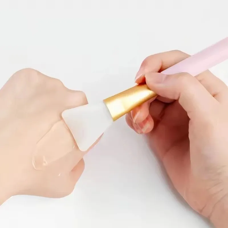 2/4/6PCS Black/White/Pink Silicone Facial Mask Brush Face Skin Care Tool Soft headed DIY Mud Film Brush Apply Face Beauty Tools