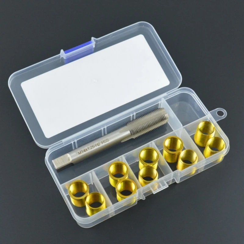 Insertion bougies d'allumage M12x1,25 en acier inoxydable pour voiture, pour une restauration efficace du filetage