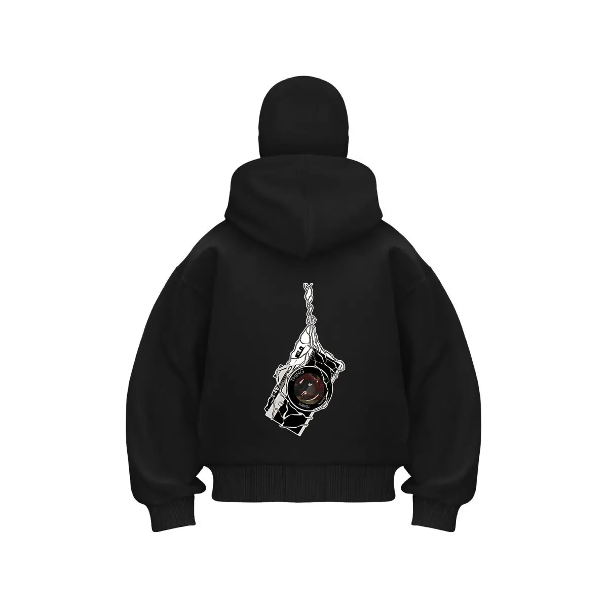 

A Special Camera Angle Unisex Double Hooded Fall Winter Men Clothing Masked Outfit