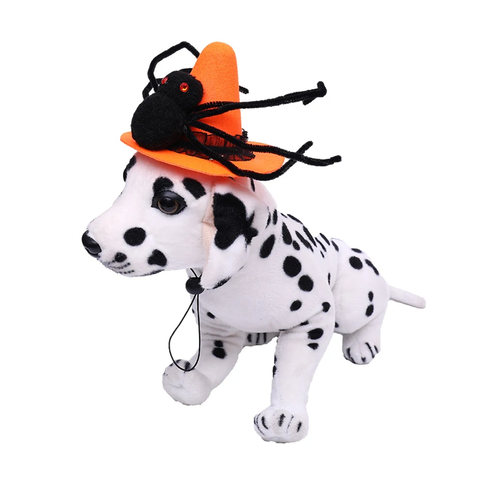 

Pet Spider Hat Costume Lovely Funny Halloween Headwear Dress Up Costumes Easy Gift Pet Winter Cap Dog Coat