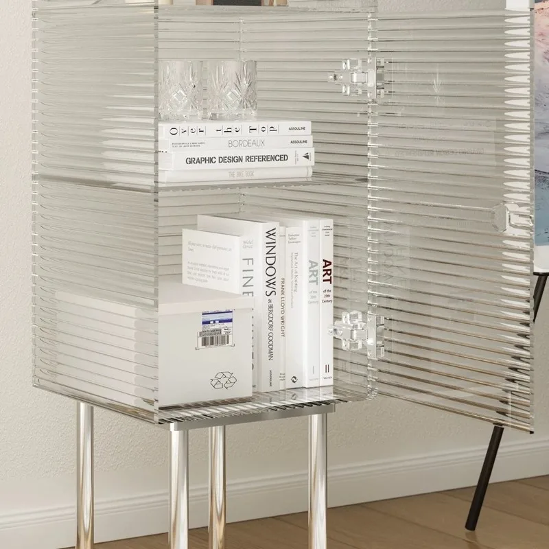 Acrylic sideboard, sofa wine cabinet, wall-integrated multifunctional tea cabinet