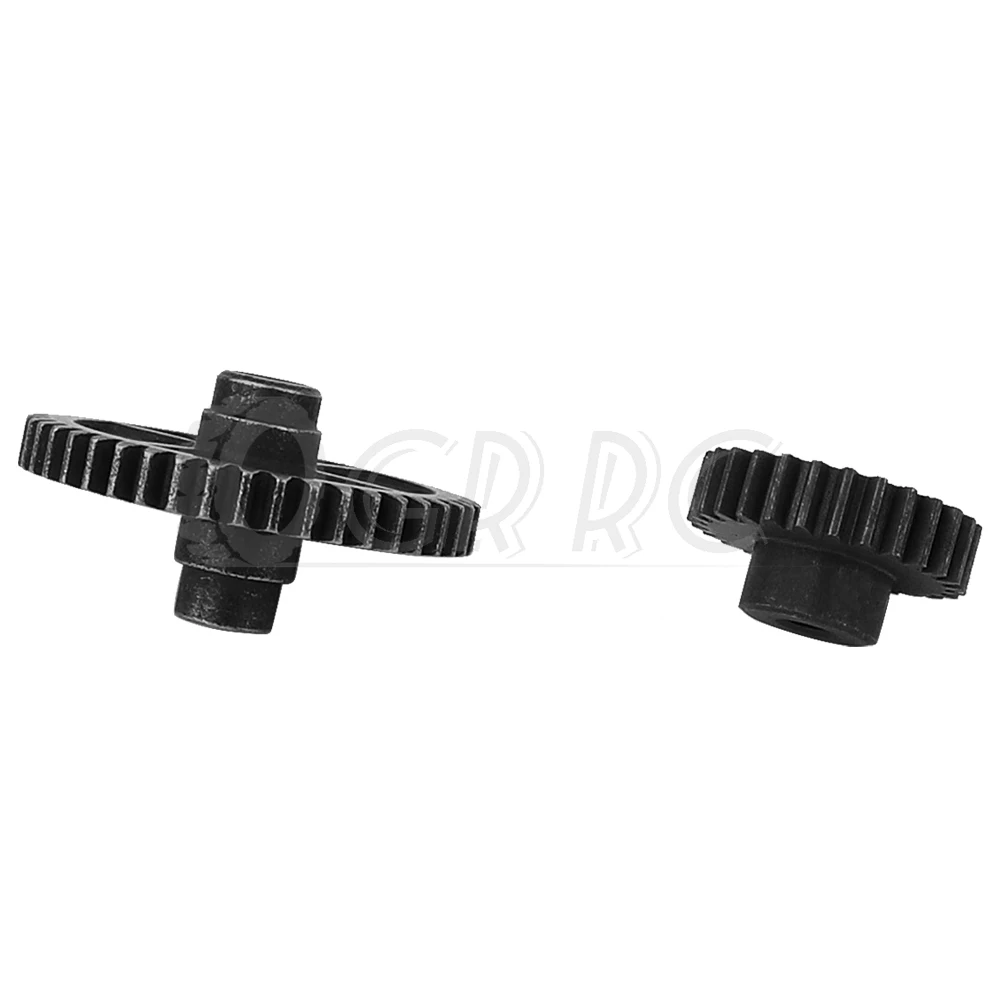 2Pcs/set 44T/27T Decelerate Steel Gear+Motor Gear for Wltoys 144001 124016 124017 124018 124019 RC Car Replacement Parts