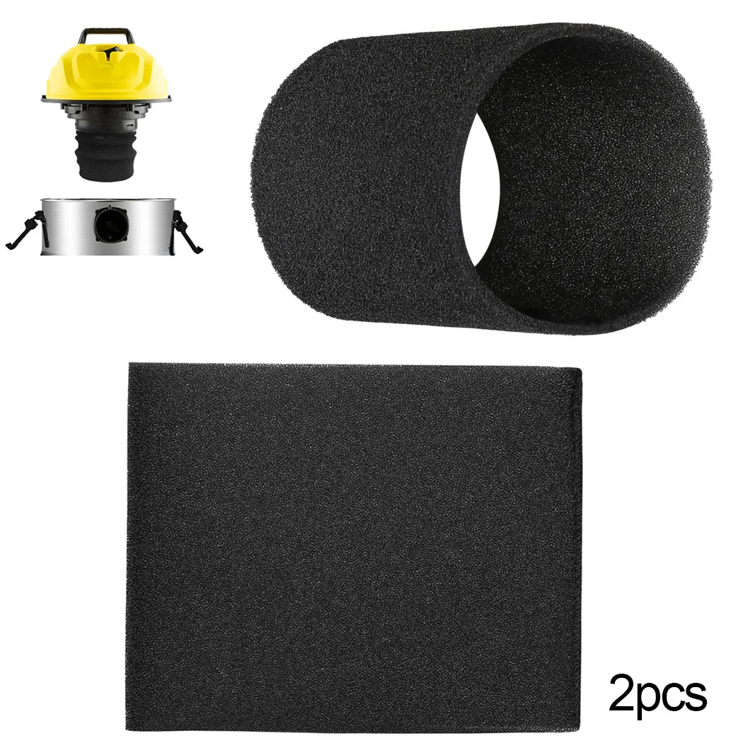 2Pcs Wet And Dry Foam Filter For Karcher WD NT Series MV1/WD1 /WD2 WD3 Vacuum Cleaner Replacement Accessories