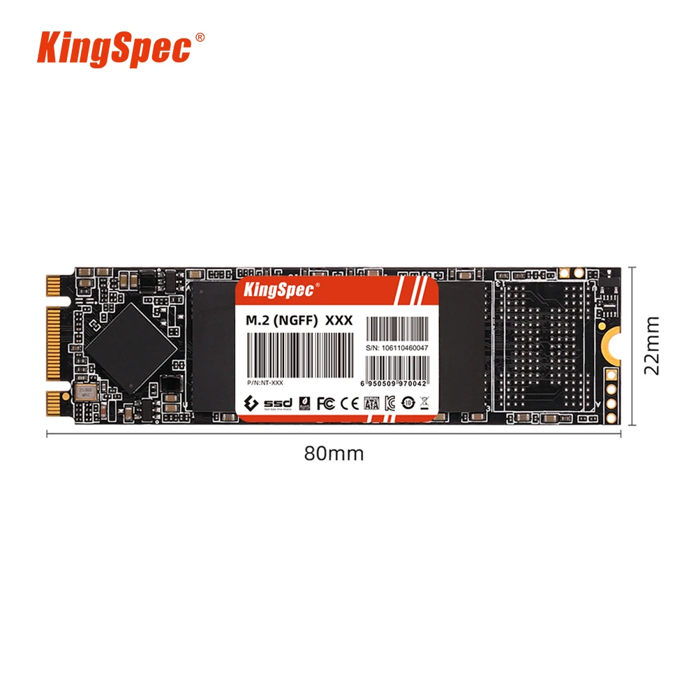 KingSpec M2 NGFF SSD SATA 128g 256g 512gb 1tb 2tb 2280 M.2 SATA3 HDD Drive Solid State Drive HD Hard Disk for Laptop Desktop