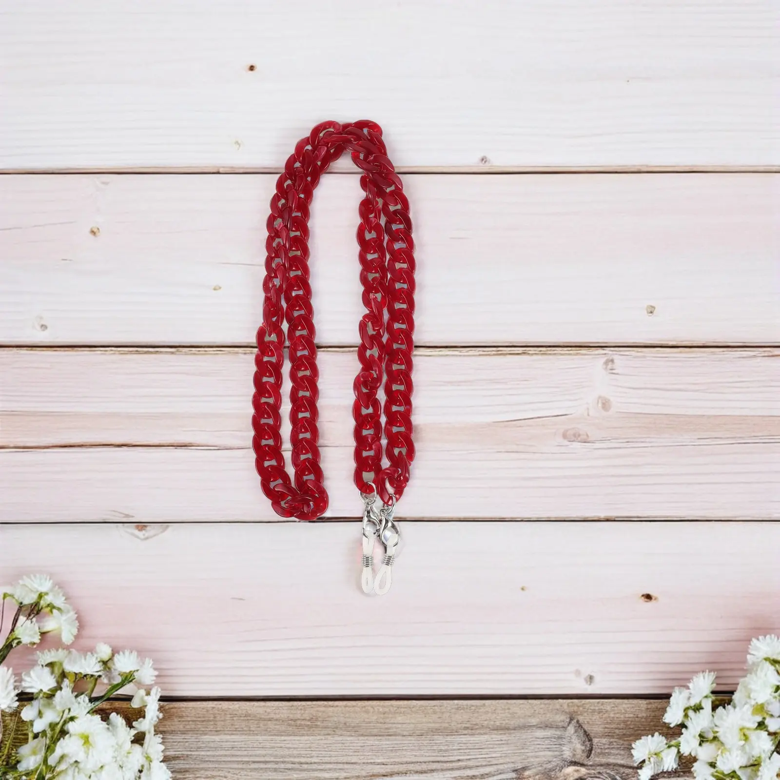 

2 шт. акриловых держателей для очков на шею, легкая стильная цепочка для очков, противоскользящий ремешок-фиксатор для очков, солнцезащитные очки для мужчин