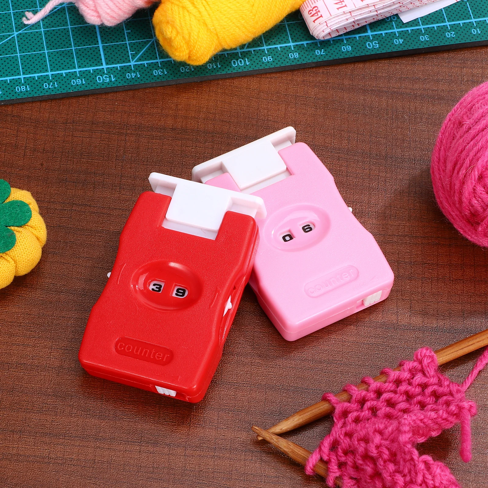 

2Pcs DIY Stitch Counter Simplify Crochet Tool Precise Row Tracking Knitting Aid Row Counters for Knitting DIY Stitch Marker