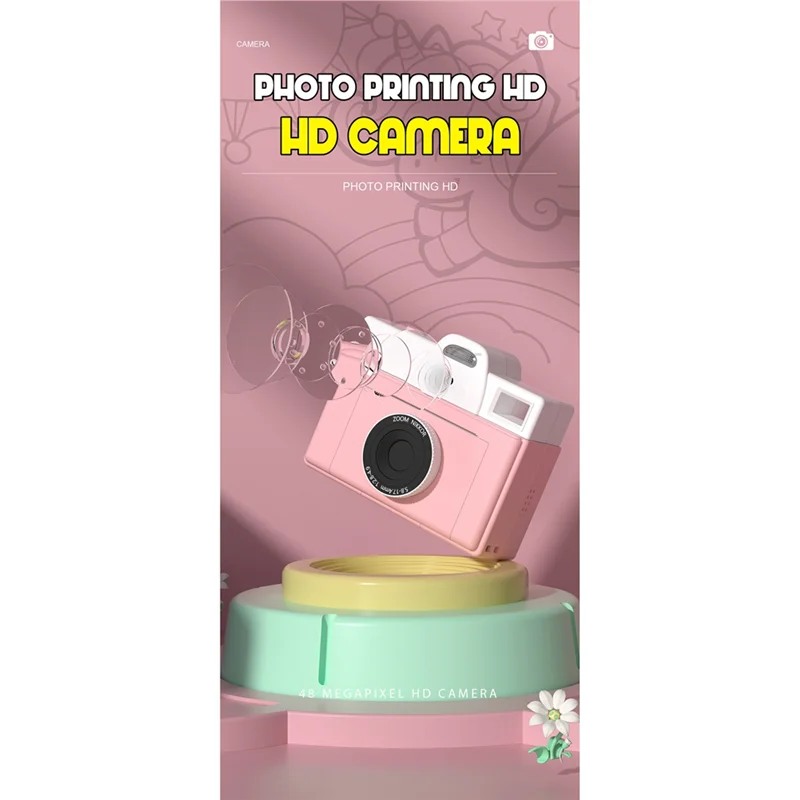 A94e-crianças câmera de impressão instantânea crianças câmera de impressão térmica digital câmera de impressão de fotos instantânea brinquedos presentes menino e menina